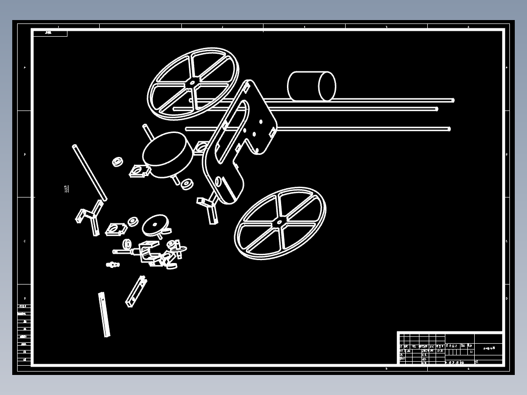 无碳小车爆炸图