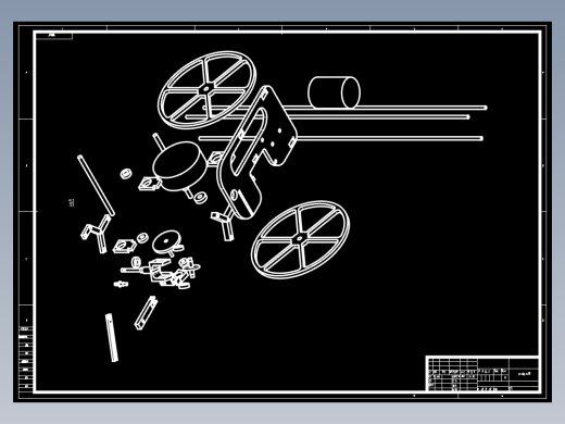无碳小车爆炸图
