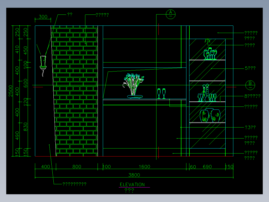 家装类CAD图块(三)-FH01016C