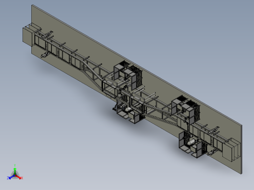 电动床框架机器人自动化流水线焊接3D模型前视缩略图