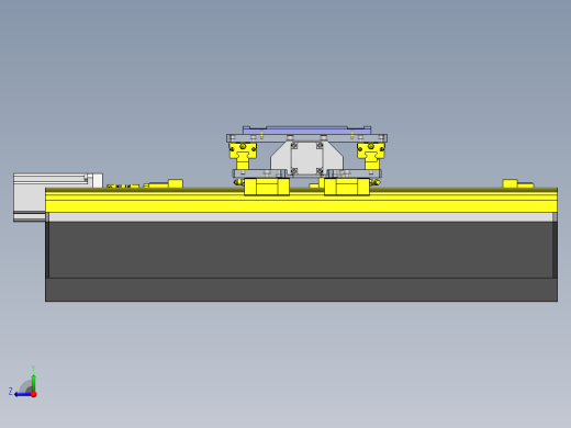 2轴XY移动工作台3d图纸 小型数控XY工作台 双轴丝杠工作台3d模型右视缩略图