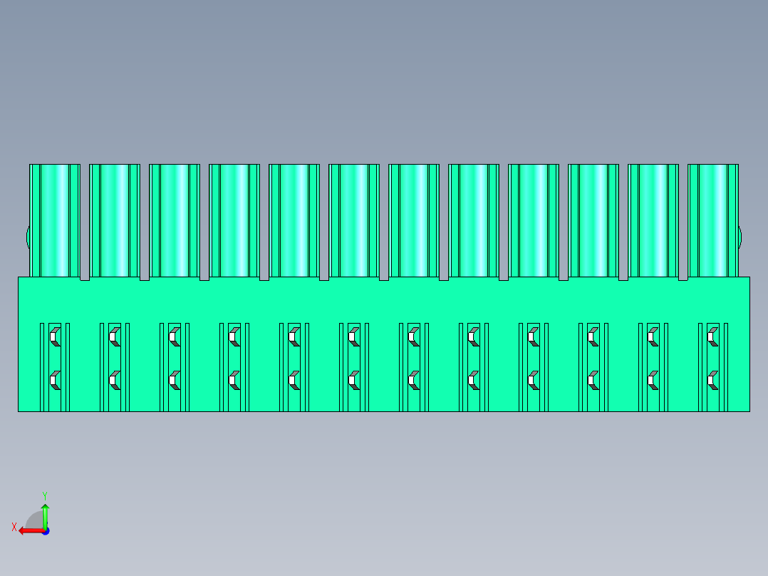 DEGSON 15EDG 系列 3.5mm 插拔式接线端子 FullPack-15EDGA-3.5-12P-14-00AH后视图