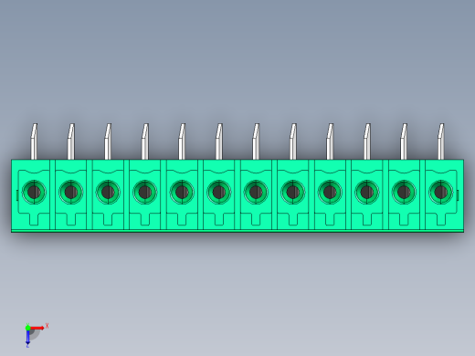 DEGSON 15EDG 系列 3.5mm 插拔式接线端子 FullPack-15EDGA-3.5-12P-14-00AH俯视缩略图