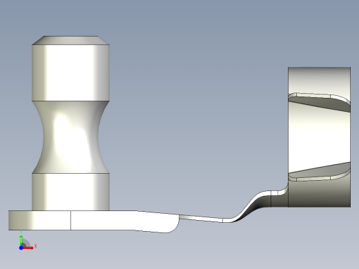 折疊彈片梢10.(B)-3D多系列多零件图纸模型前视缩略图