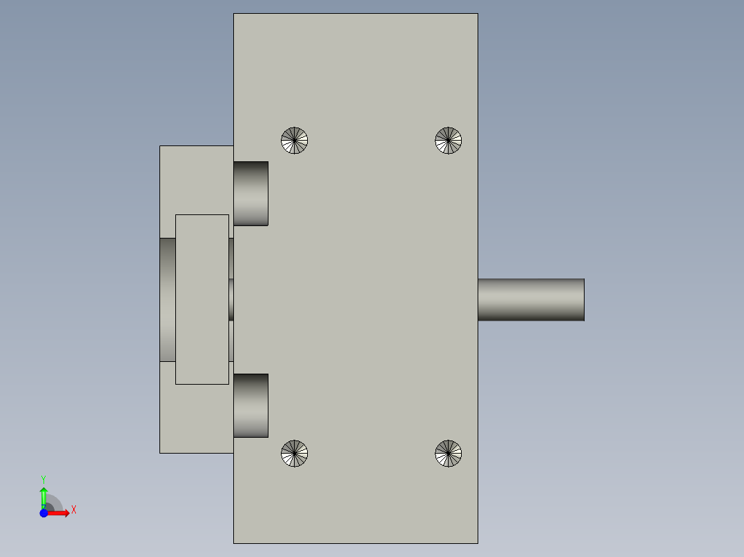 旋转气爪PRD16-60前视图