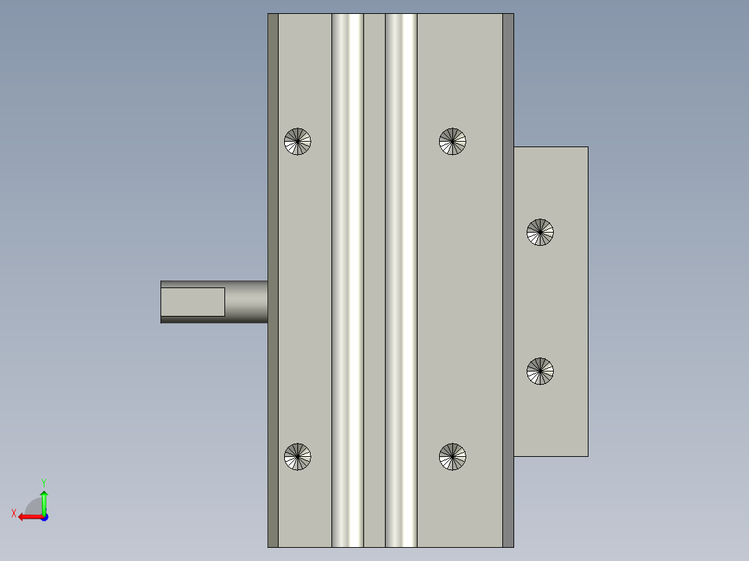 旋转气爪PRD16-60后视图