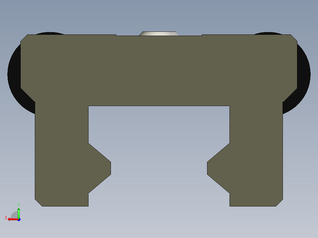 HG20导轨限制器挡块后视图