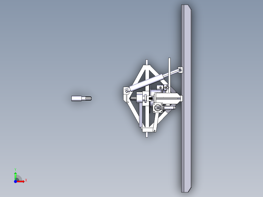 林业绞车--stp前视图