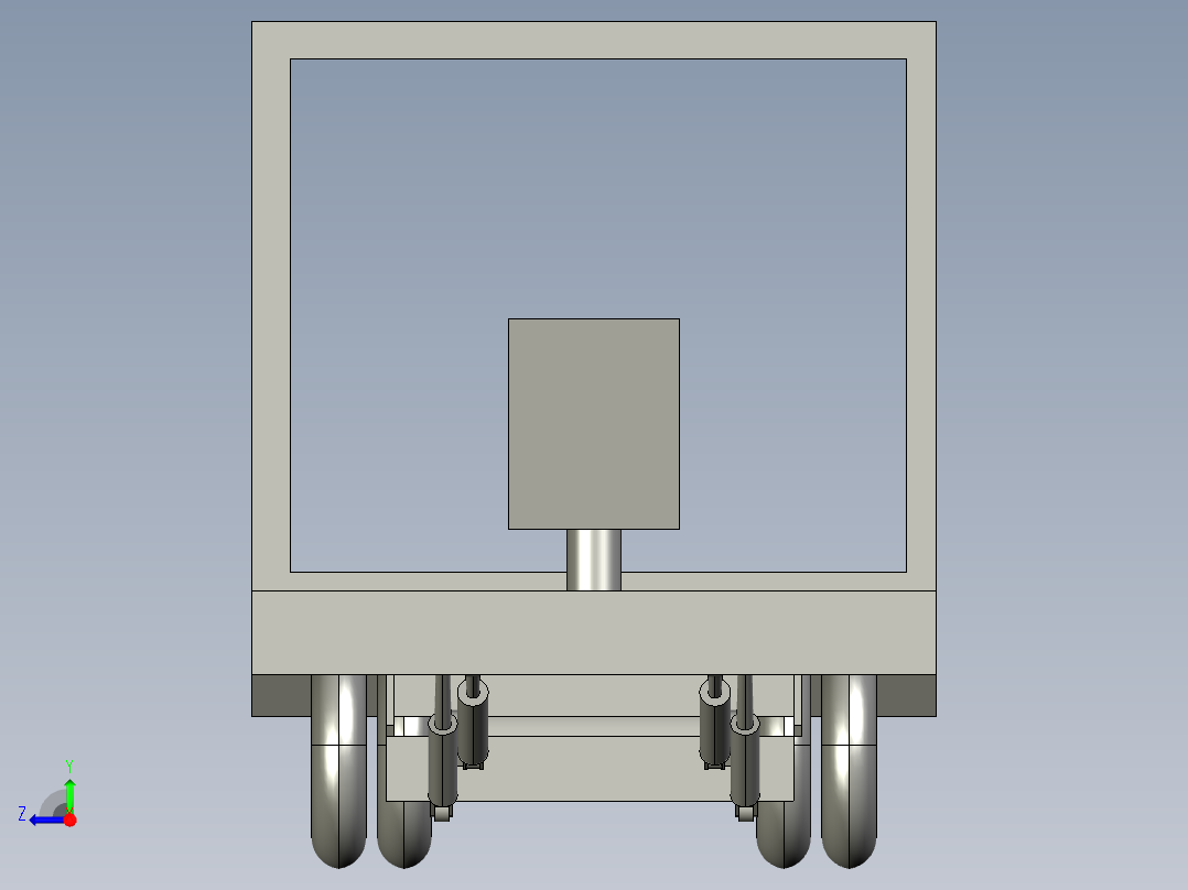 车载轮椅升降机三维图376269==40右视图