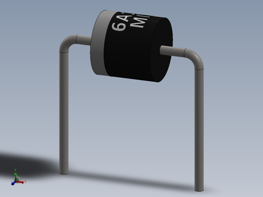 电容器 二极管 电阻器-Rectifier Diode 6A10主视图