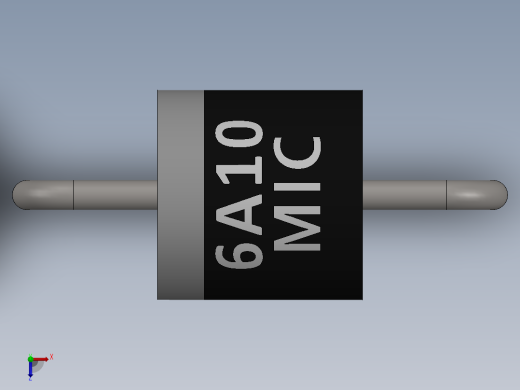 电容器 二极管 电阻器-Rectifier Diode 6A10俯视缩略图
