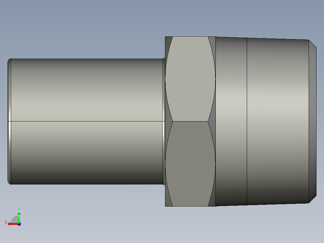 软管与硬管连接用工业通用接头0120_20_27后视图