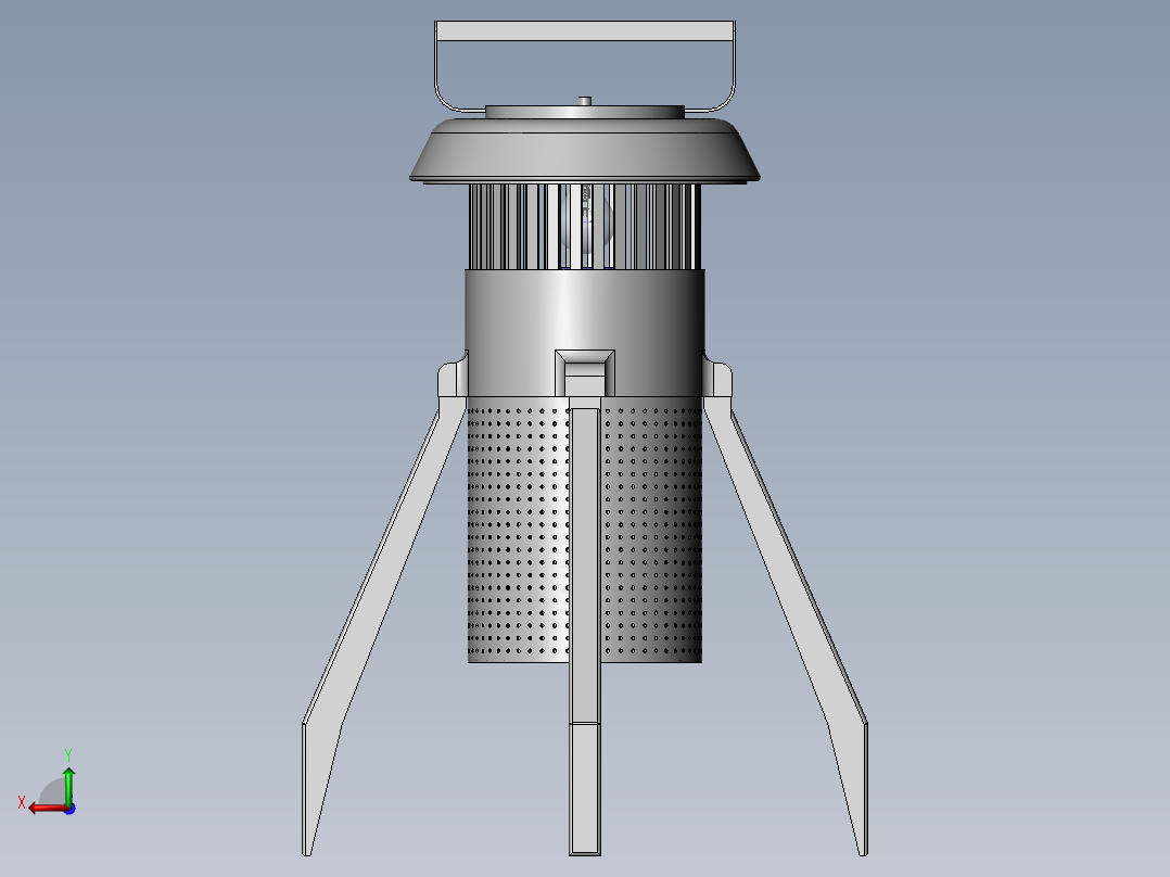太阳能灭蚊后视图