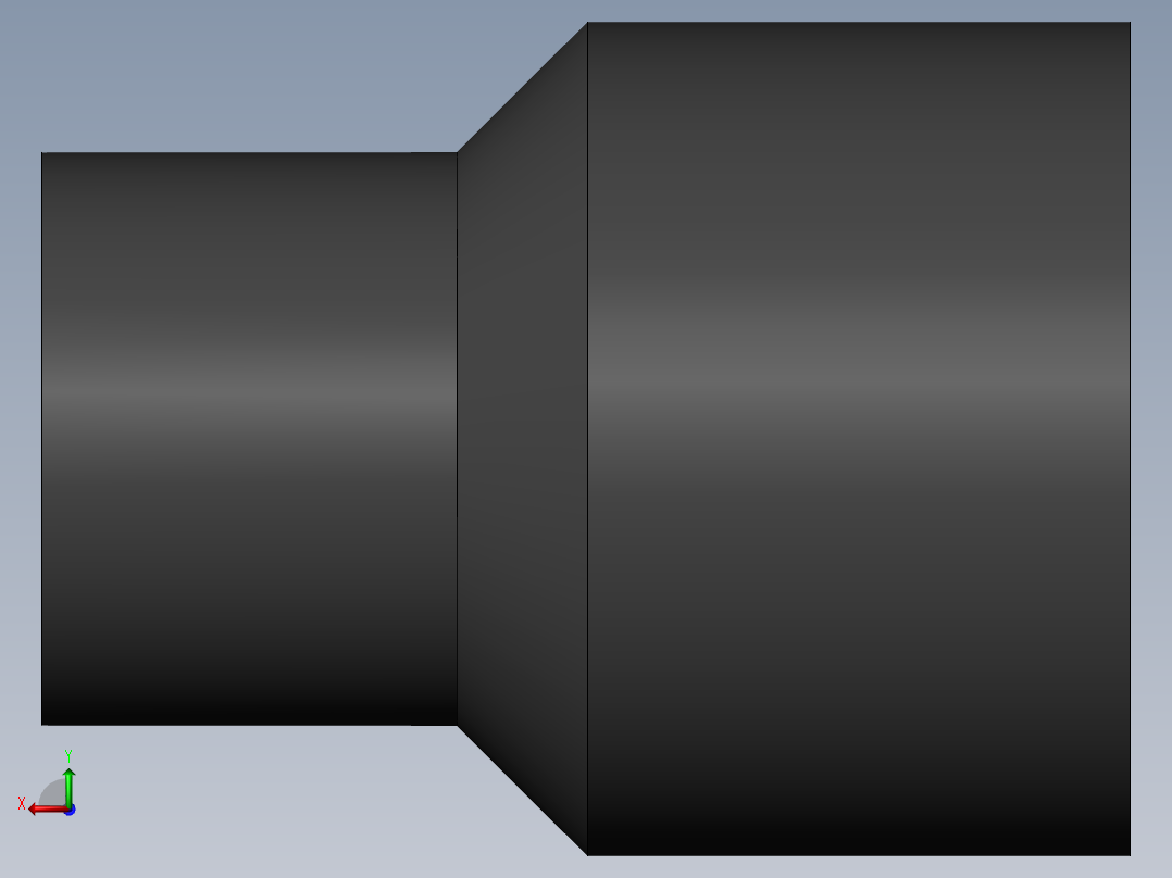 PVC公制管件-50x32 Reducer左视图