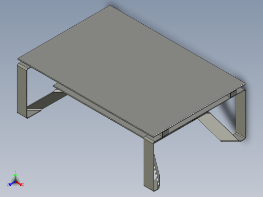 咖啡桌2正等轴测缩略图