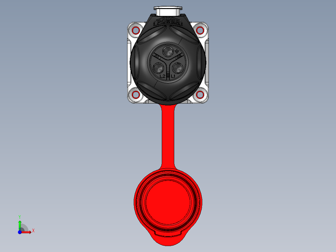凌科LP24航插前视图