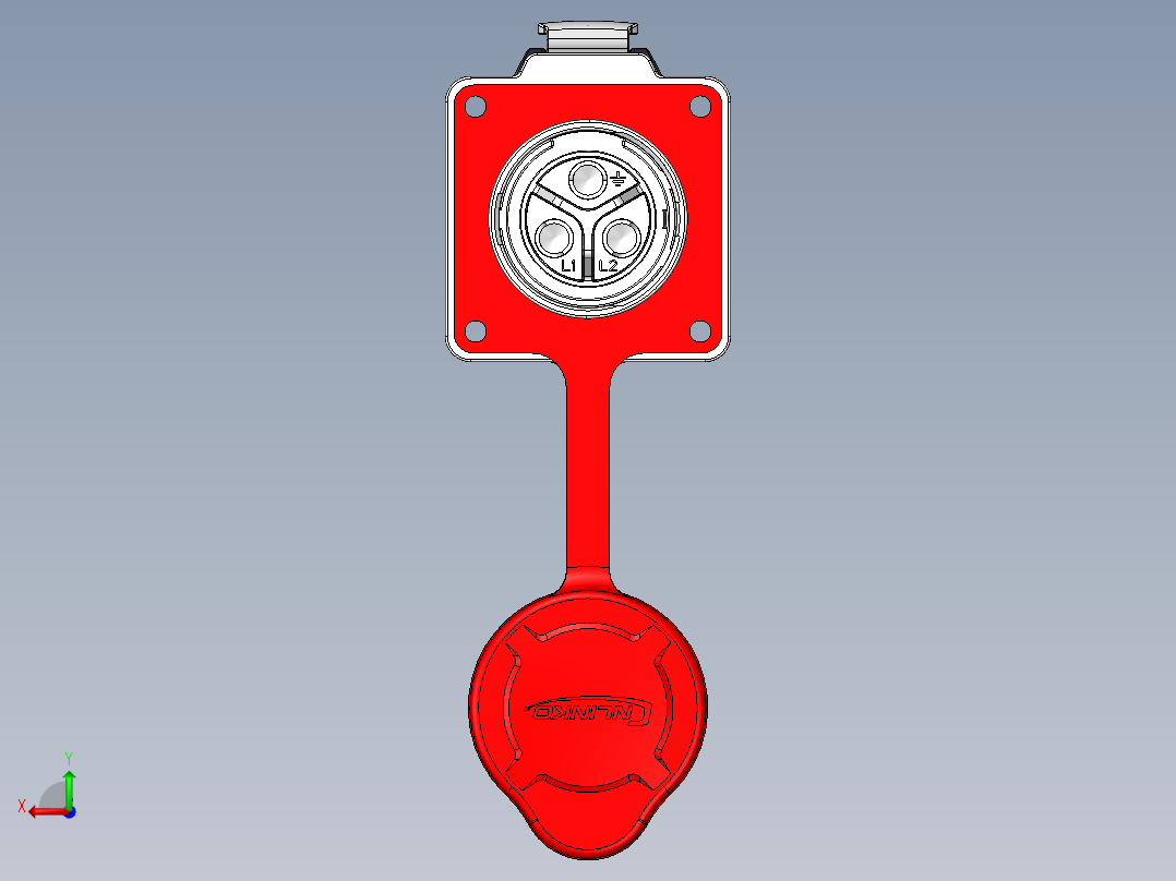 凌科LP24航插后视图