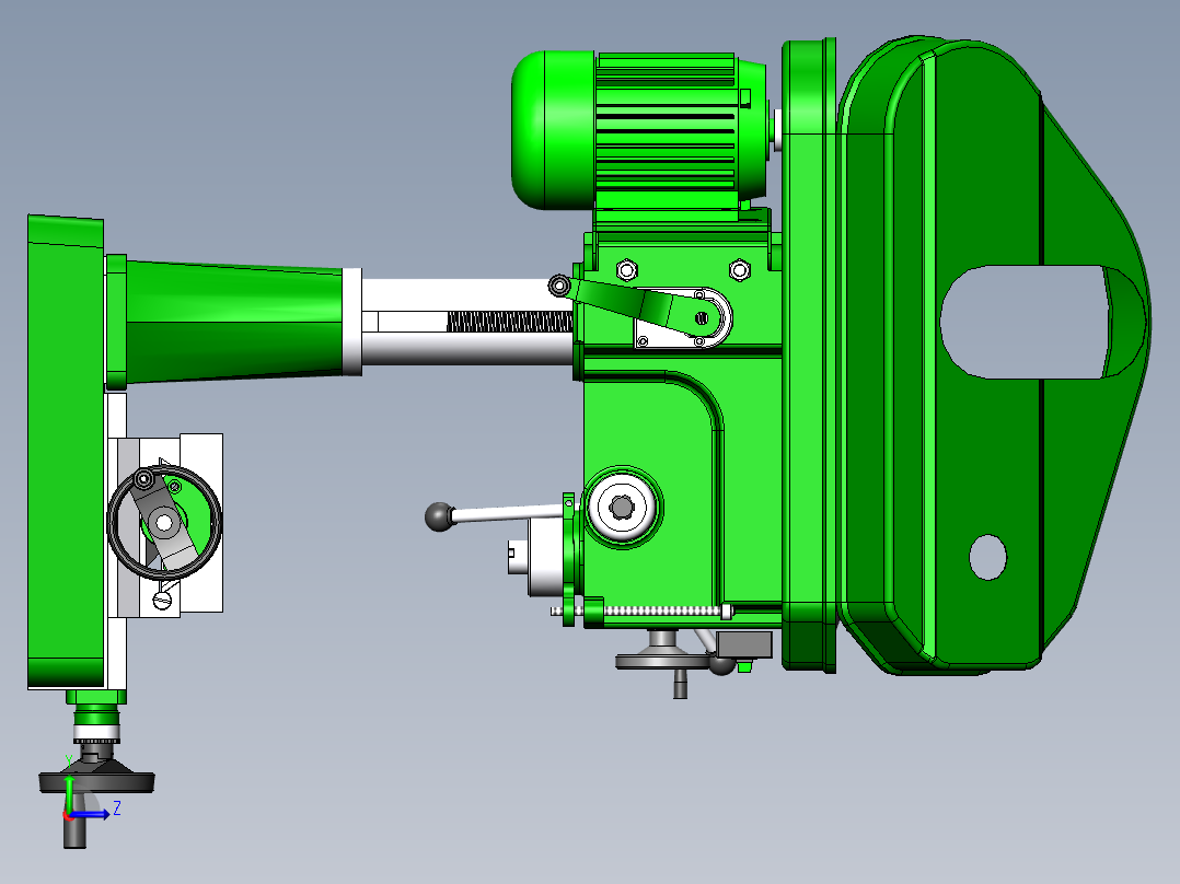 铣床，7025钻铣床，西湖铣床927488==100左视图