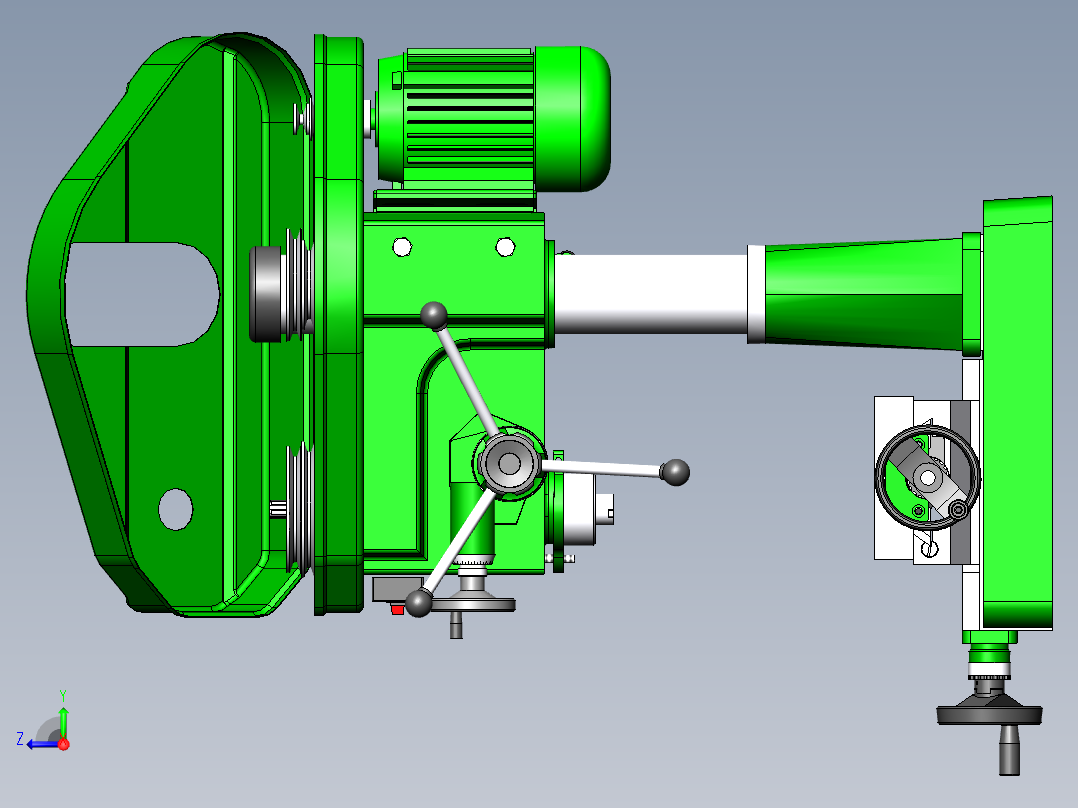 铣床，7025钻铣床，西湖铣床927488==100右视图