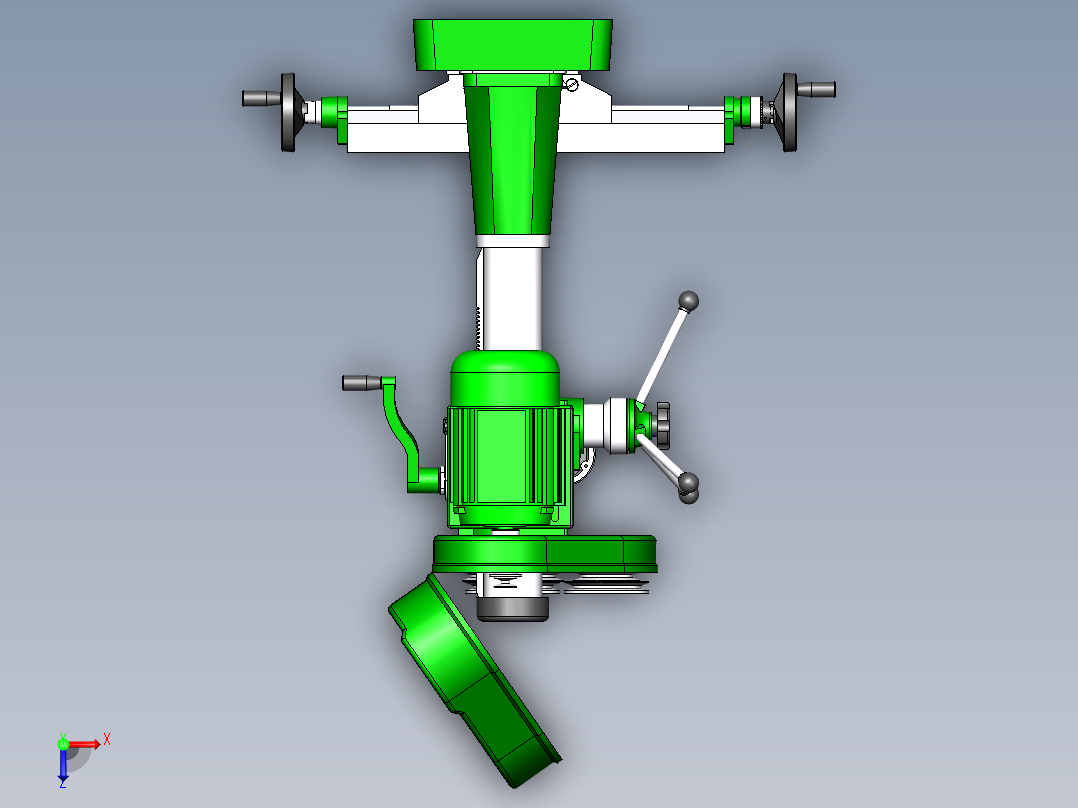 铣床，7025钻铣床，西湖铣床927488==100俯视图