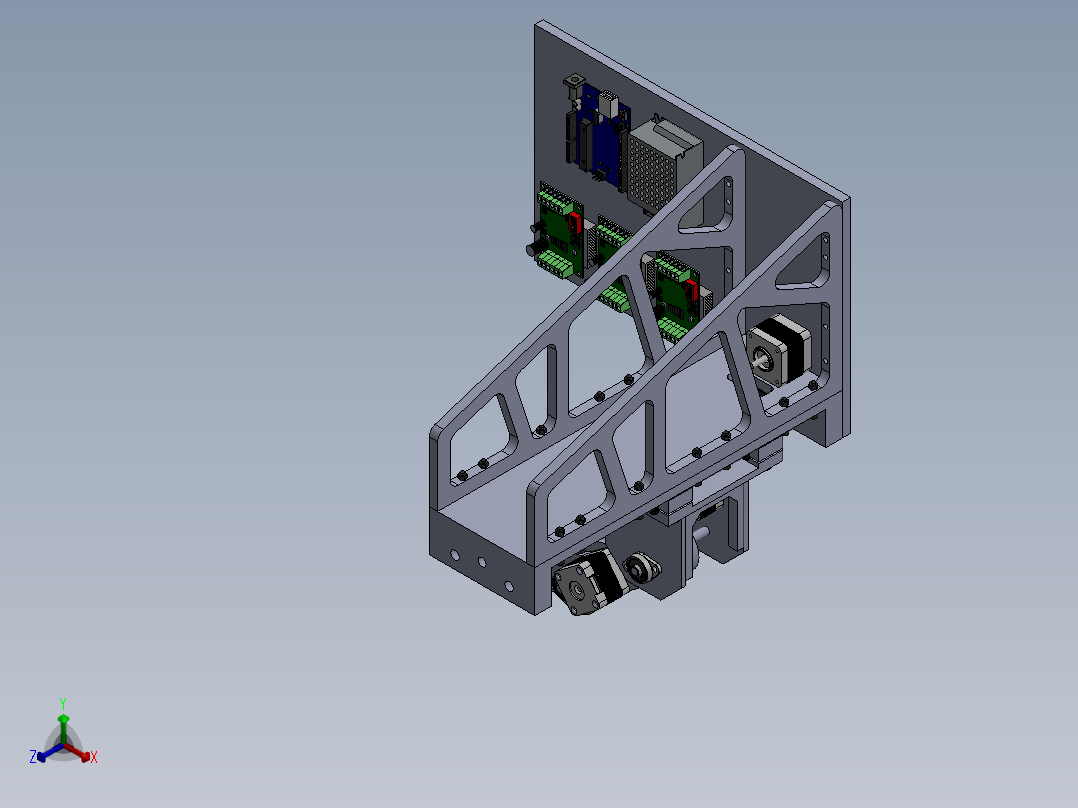 机械臂正等轴测图