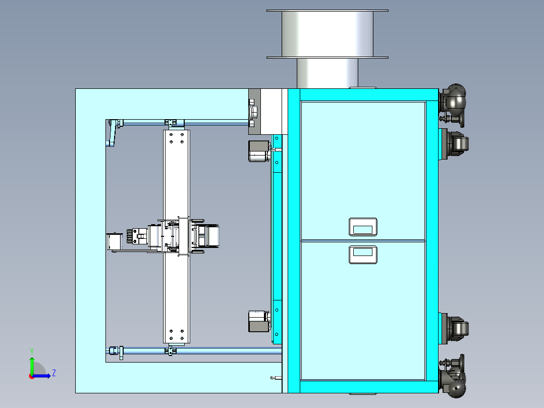 2023.02月-粗铜电缆线加工设备ug10左视图