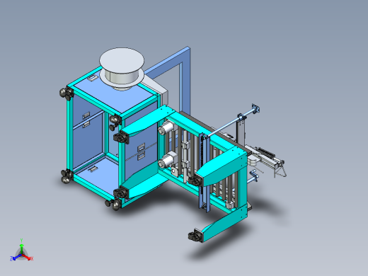 2023.02月-粗铜电缆线加工设备ug10正等轴测缩略图