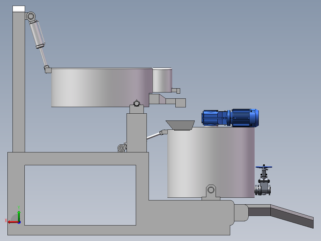 物料搅拌混合设备sw18后视图