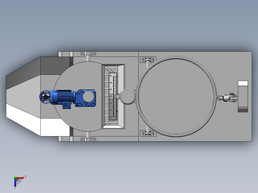 物料搅拌混合设备sw18俯视图