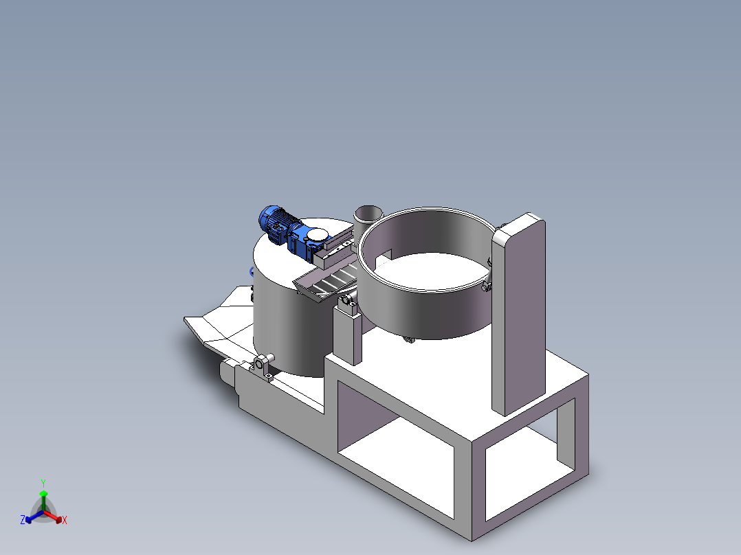 物料搅拌混合设备sw18正等轴测图