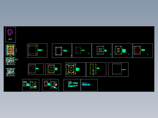 平板电脑后盖整形冲孔模具图