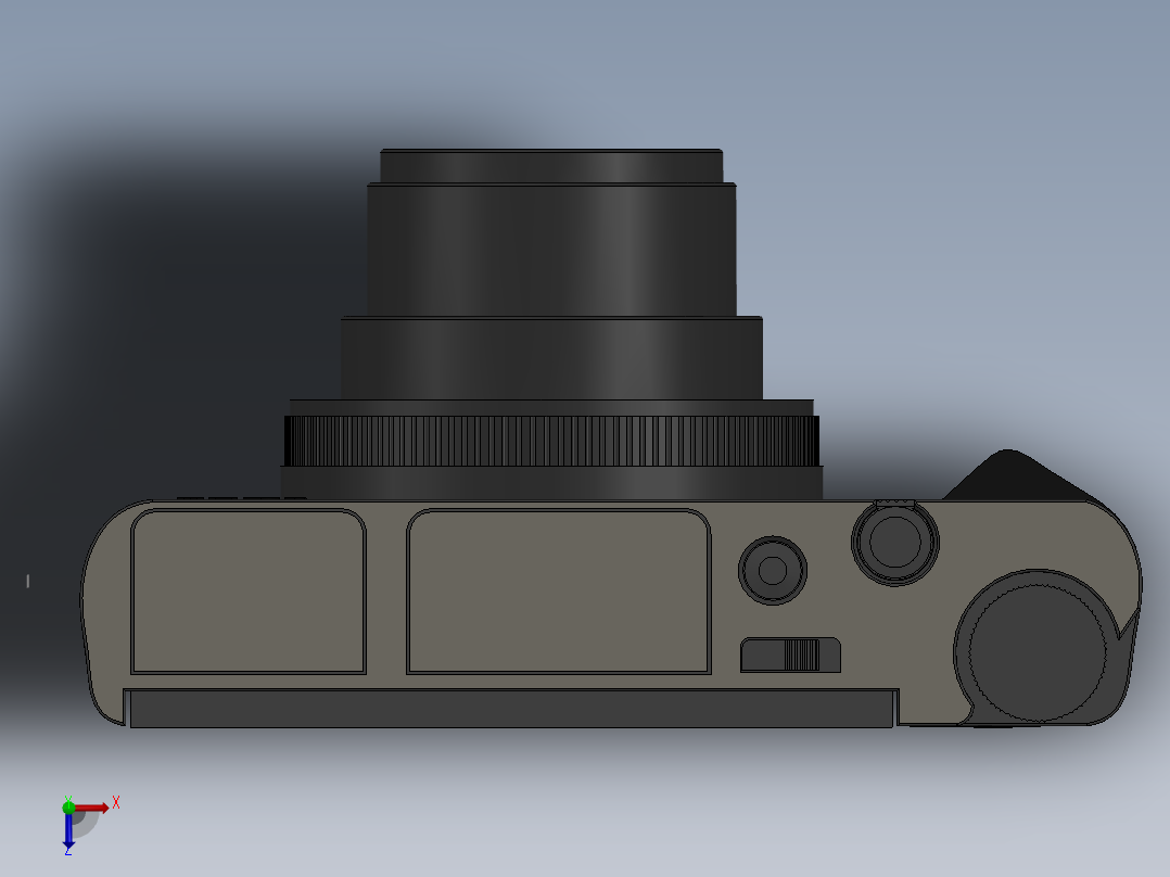 索尼数码相机俯视图