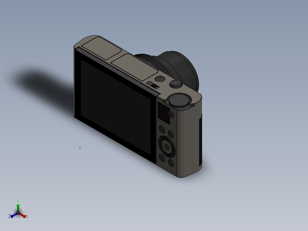 索尼数码相机正等轴测图