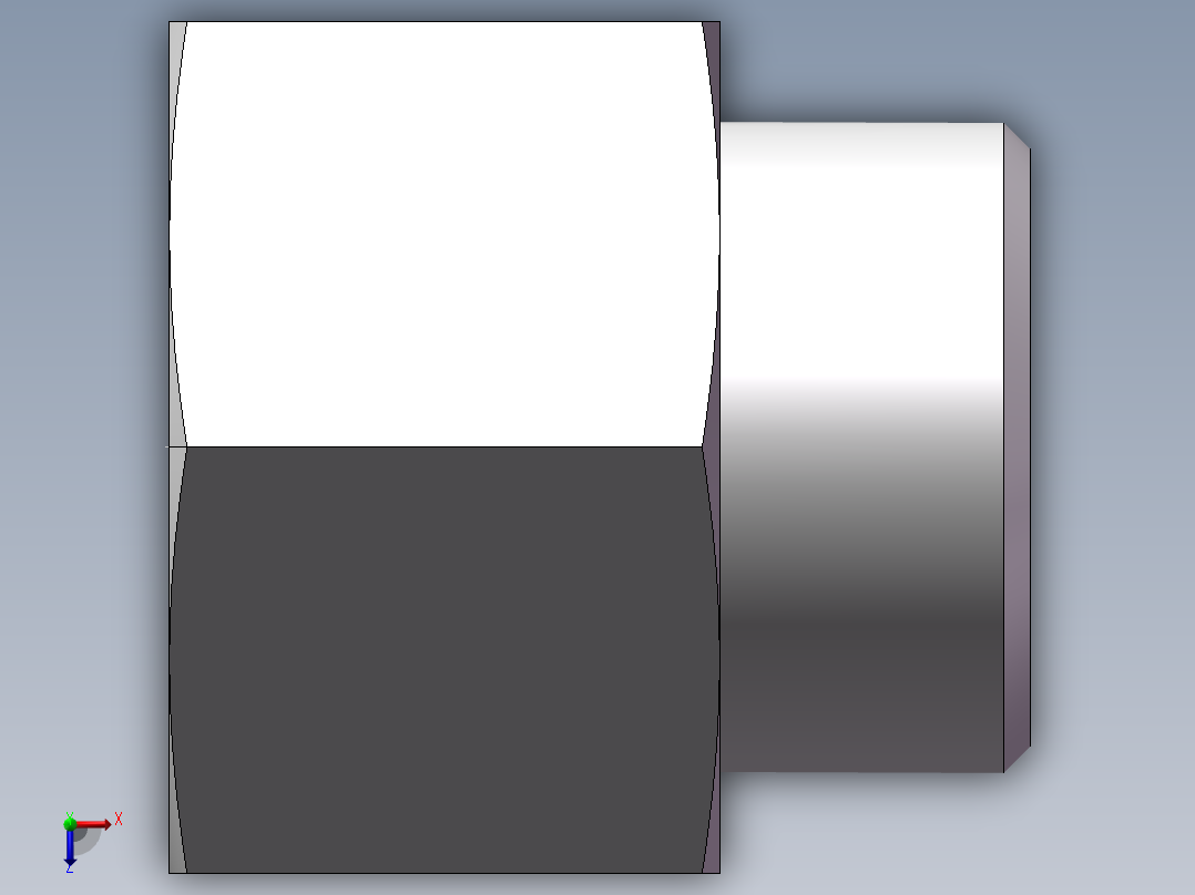 直通内螺纹接头、5DB-42-20俯视图