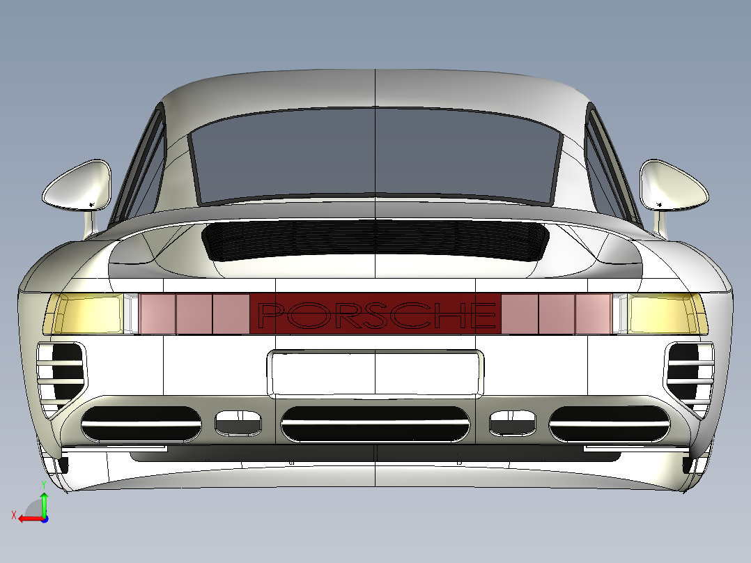 B2004836-保时捷959后视图