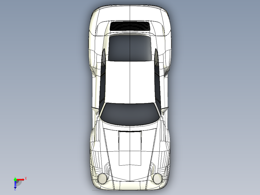 B2004836-保时捷959俯视图