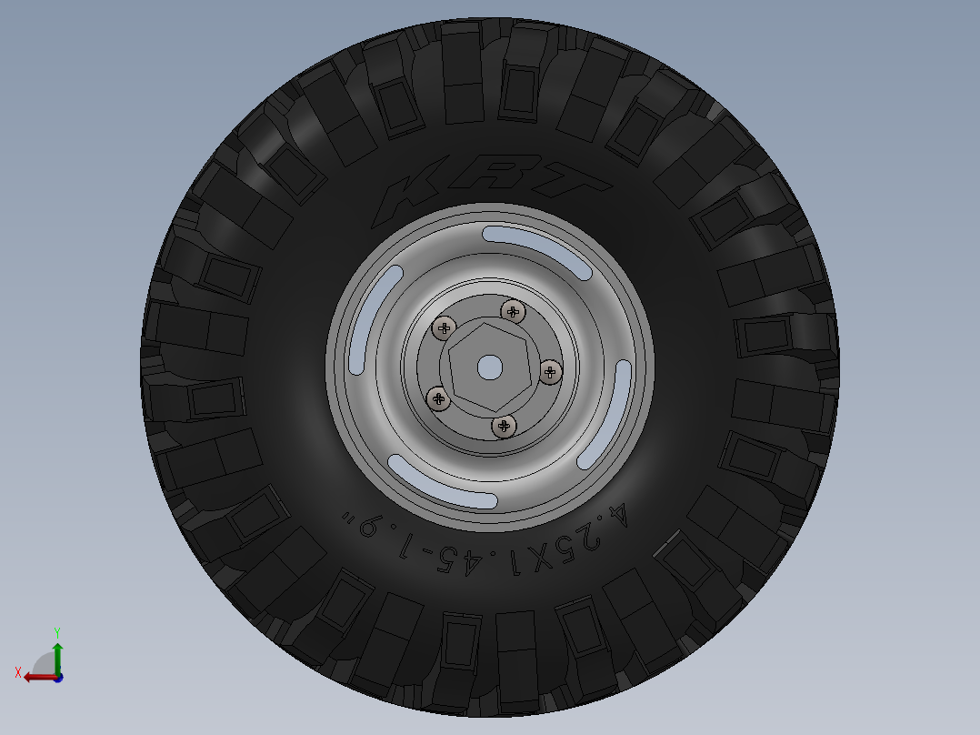 轮毂、轮胎(91)后视图