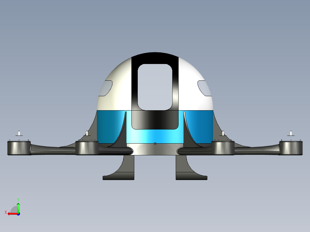 B2004062-六轴飞行器后视图