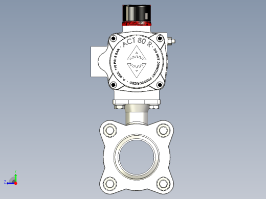 带ACTREG DA致动器的3件球阀BW DN50右视缩略图