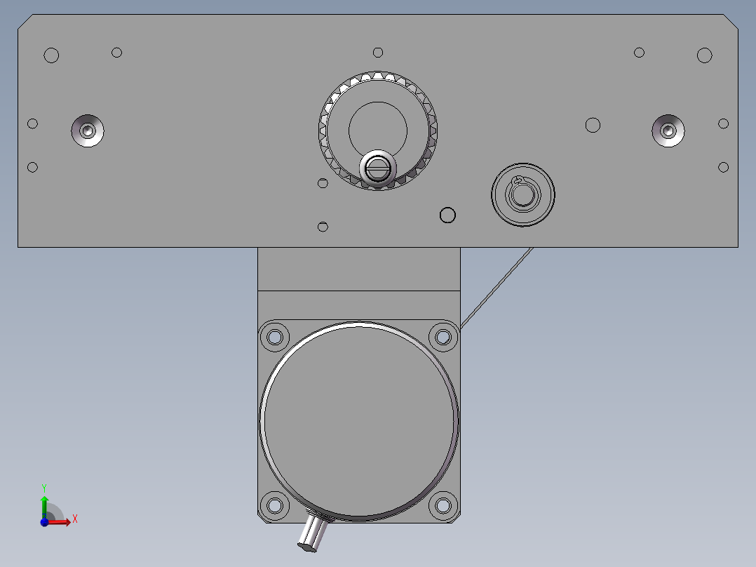 0.248米宽度可调输送机前视图