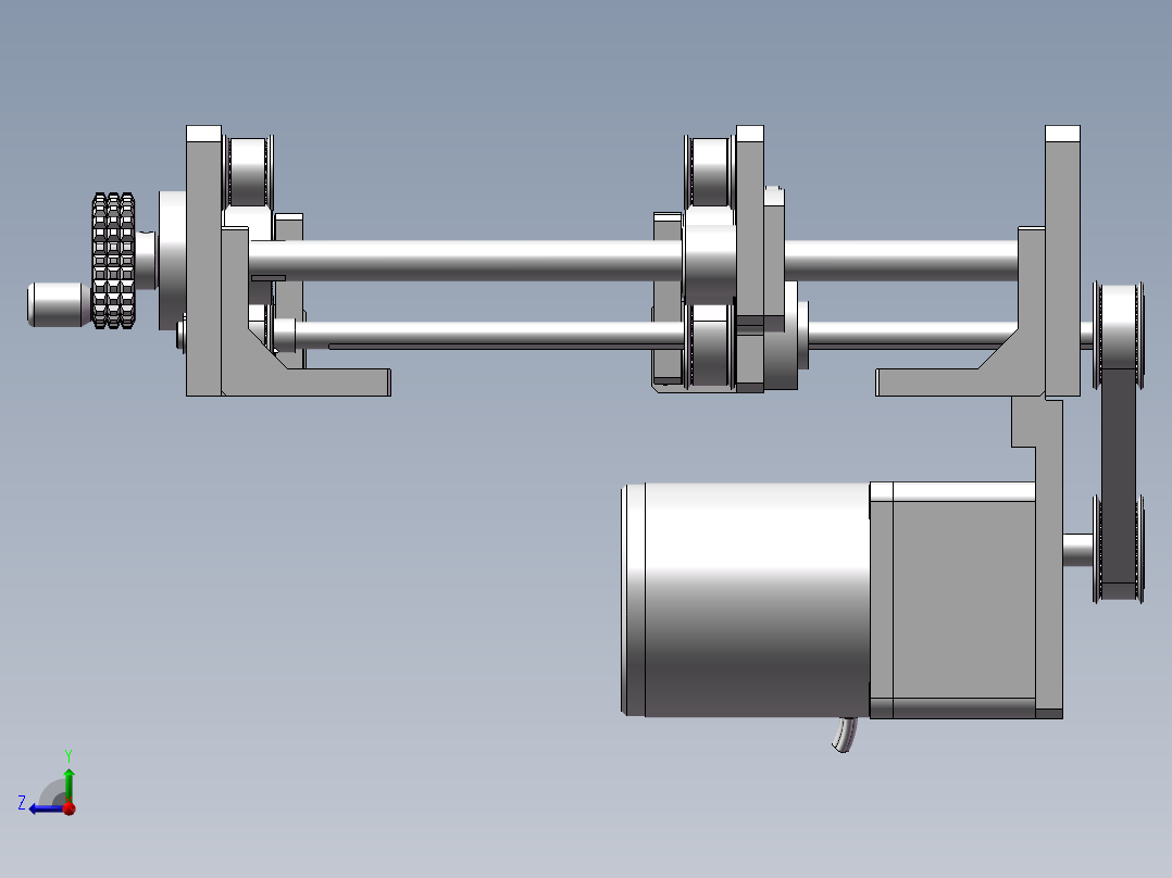 0.248米宽度可调输送机右视图