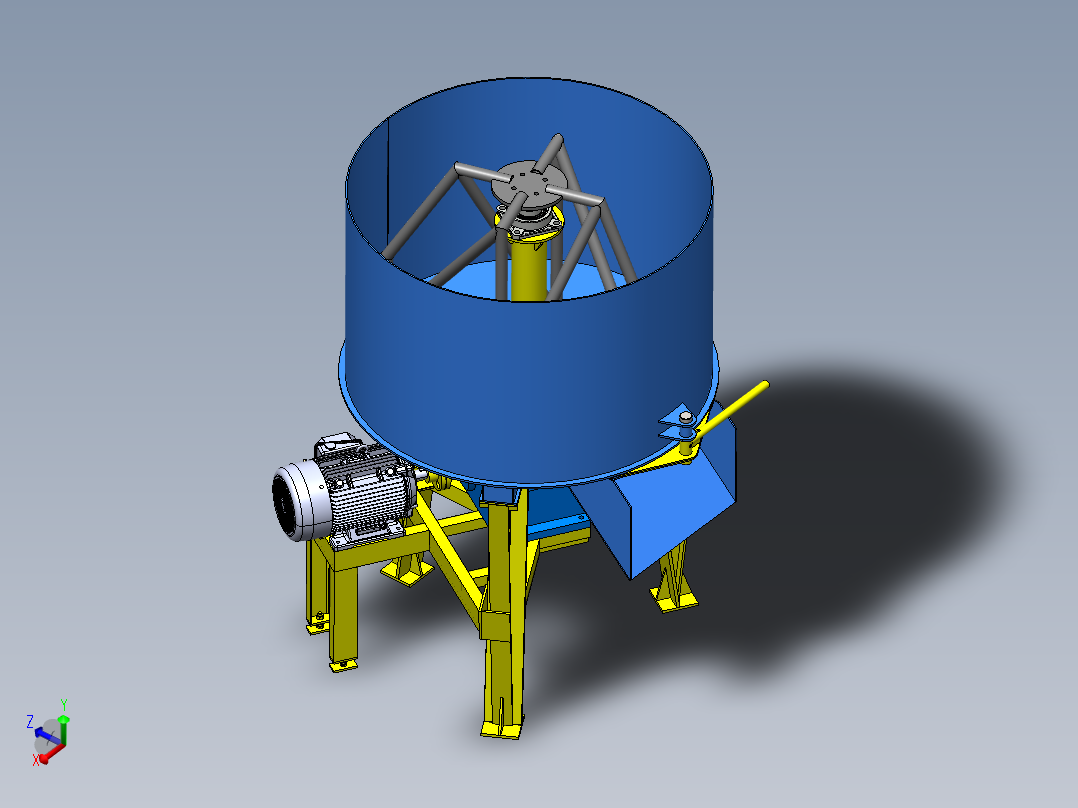 搅拌机1立方米主视图