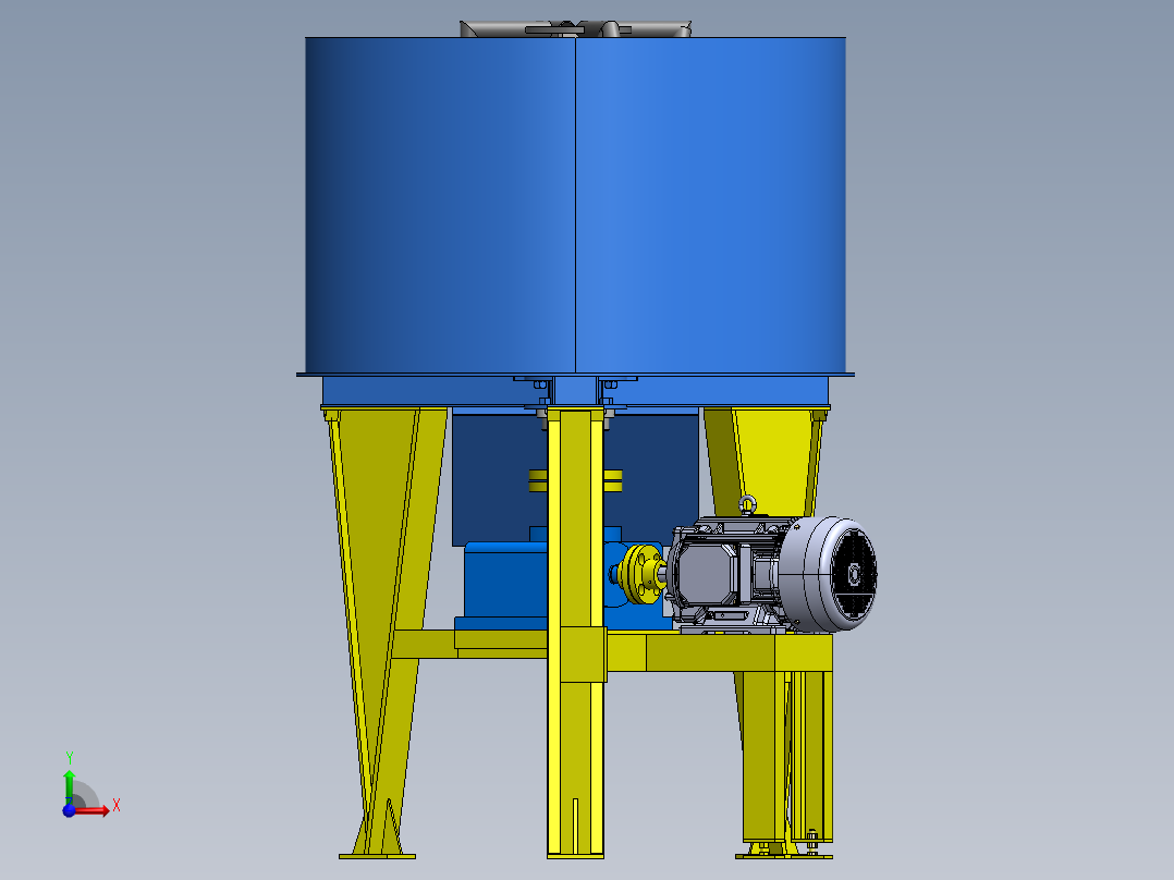 搅拌机1立方米前视图