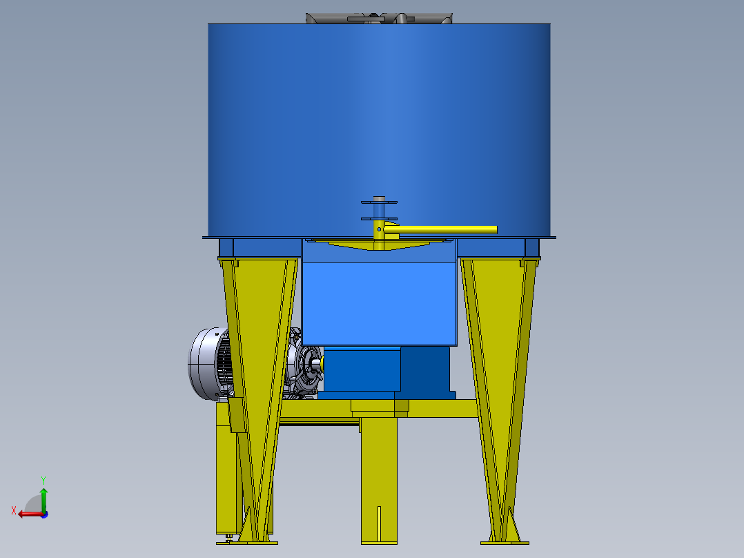 搅拌机1立方米后视图