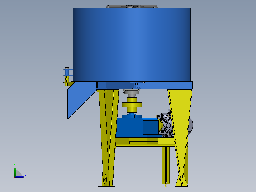搅拌机1立方米左视图