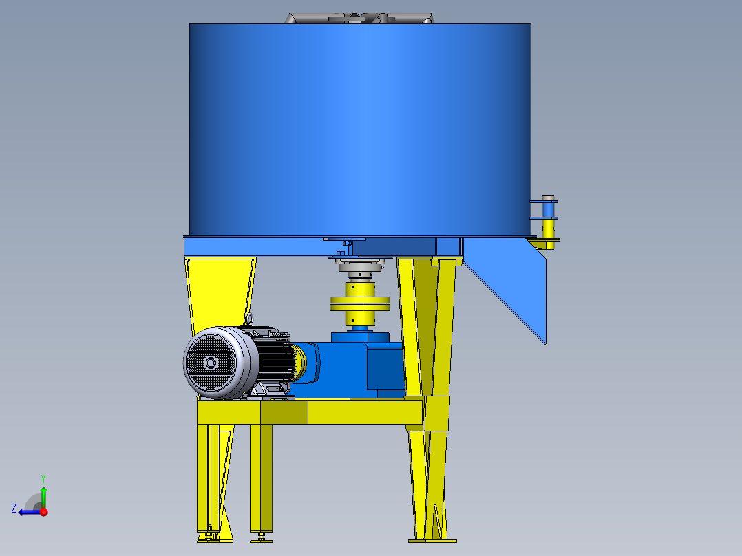 搅拌机1立方米右视图