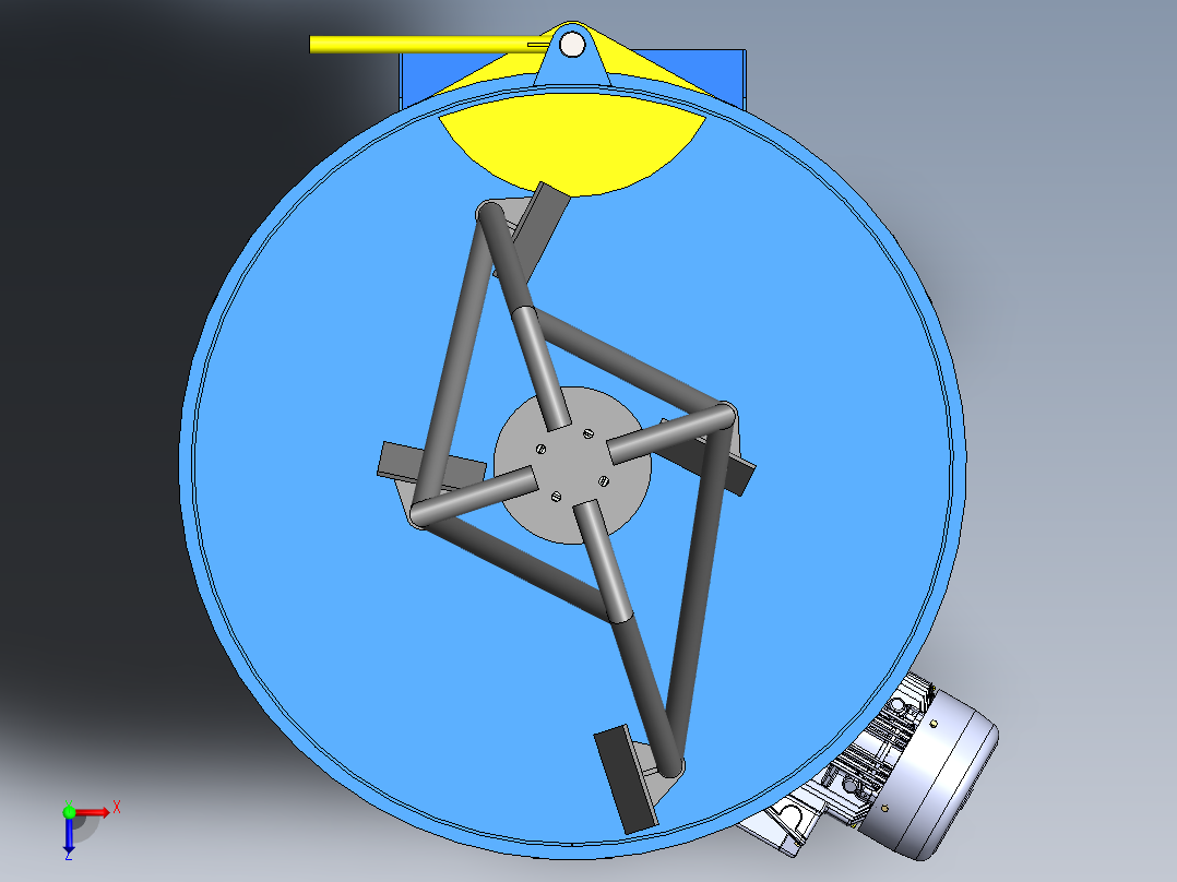 搅拌机1立方米俯视图