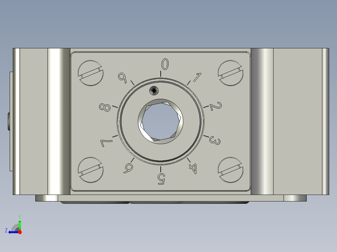 Z2FS10-20叠加式双单向节流阀右视图