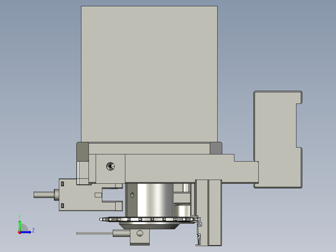 棘轮送料(第二道)左视图