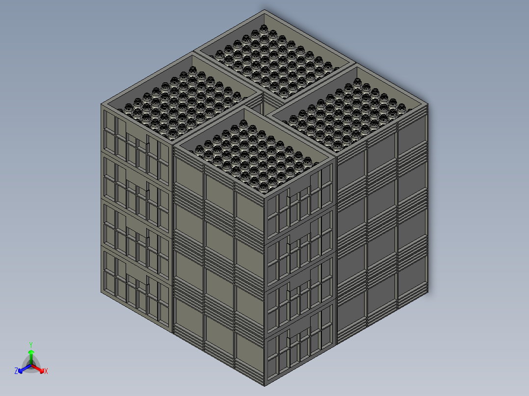 灯座栈板主视图